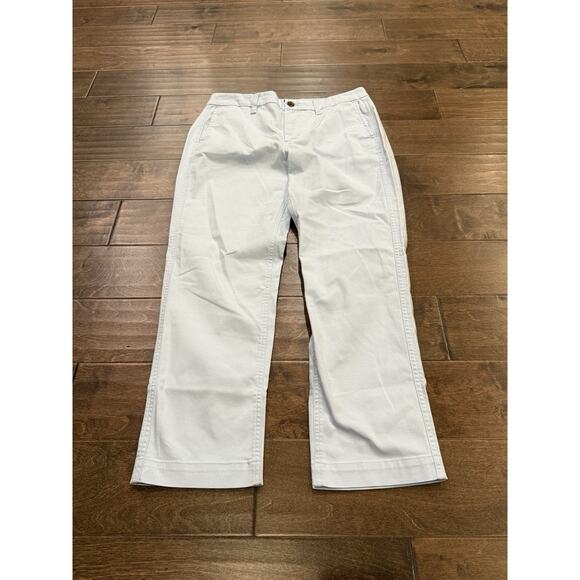 J Crew Womens Blue High-Rise Girlfriend Chino Pants Size 8P NWT New $80 - Picture 2 of 10